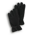 Black Fleece Zipper Gloves